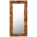 vidaXL Wandspiegel Altholz Massiv 60x120 cm
