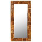 vidaXL Wandspiegel Altholz Massiv 60x120 cm