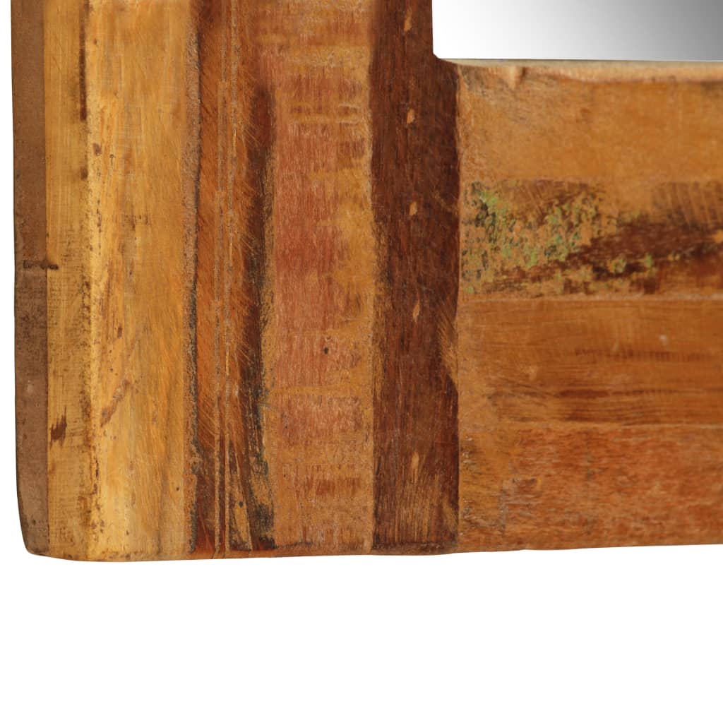 vidaXL Wandspiegel Altholz Massiv 60x120 cm