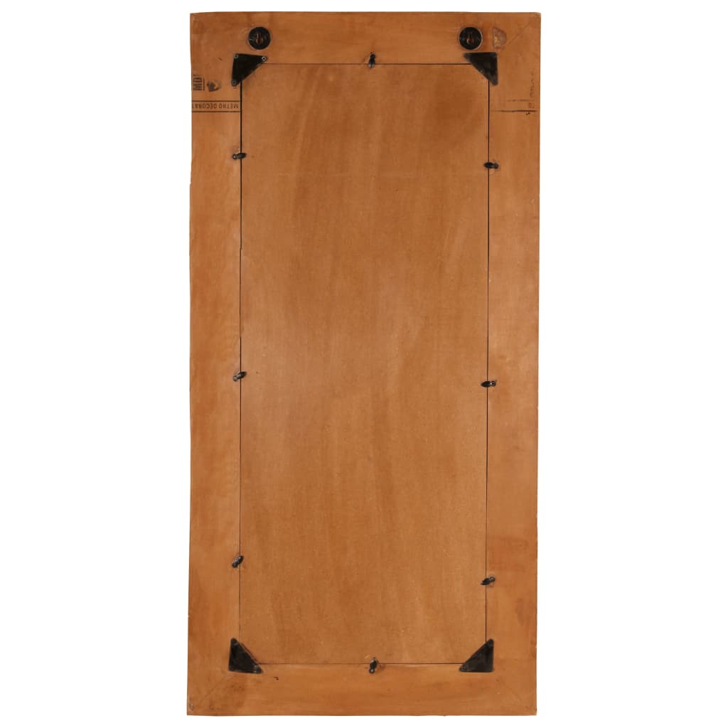vidaXL Wandspiegel Altholz Massiv 60x120 cm