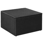 vidaXL 3-tlg. Garten-Lounge-Set Poly Rattan Schwarz und Weiß