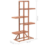 vidaXL Pflanzenständer Zedernholz 86x36x139 cm
