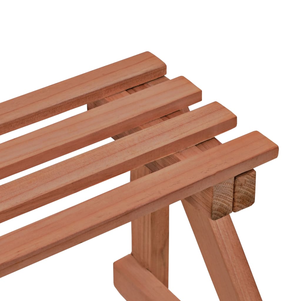 vidaXL 3-Tier Pflanzenständer Zedernholz 48x45x40 cm