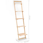 vidaXL Leiterregal Zedernholz 41,5x30x176 cm