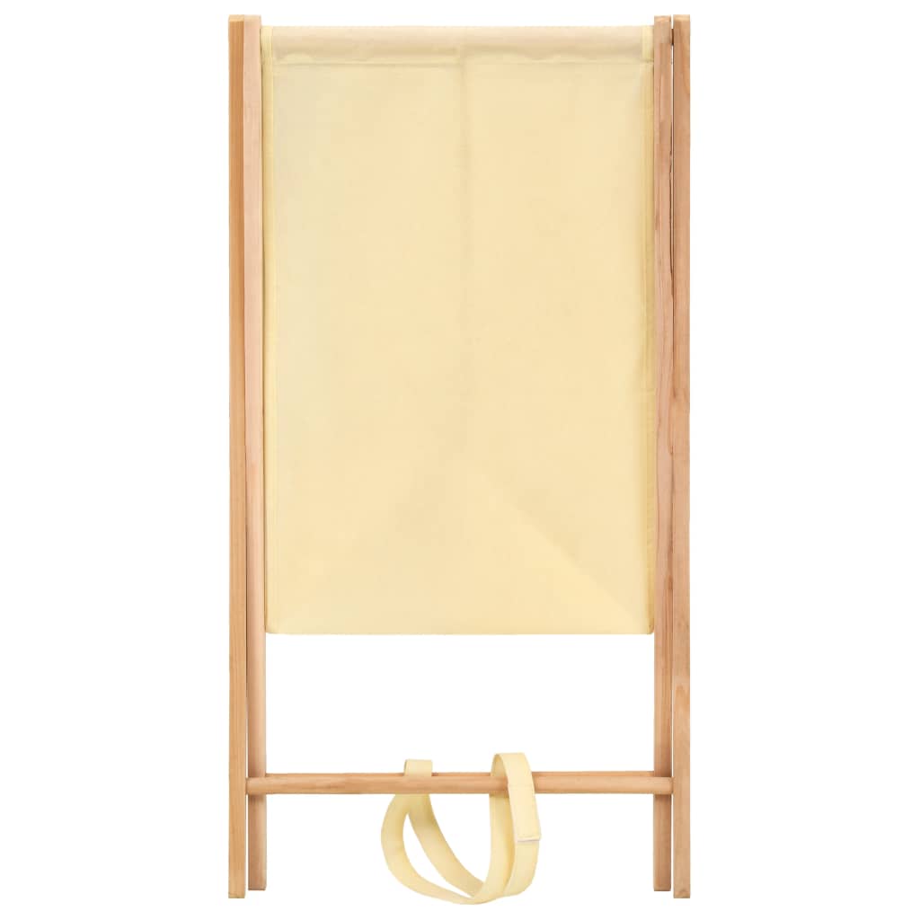 vidaXL Wäschekorb Zedernholz und Stoff Beige 42x41x64 cm
