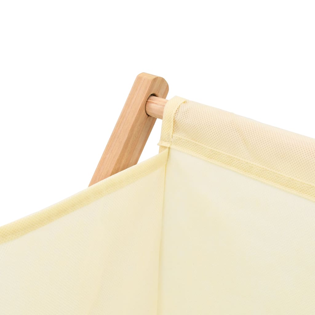vidaXL Wäschekorb Zedernholz und Stoff Beige 42x41x64 cm