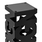 vidaXL Regenschirmständer Design Stahl Schwarz