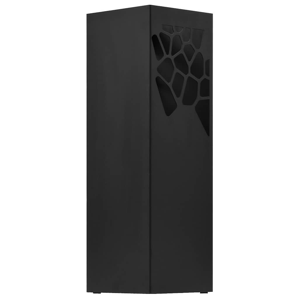 vidaXL Regenschirmständer Steinen-Design Stahl Schwarz