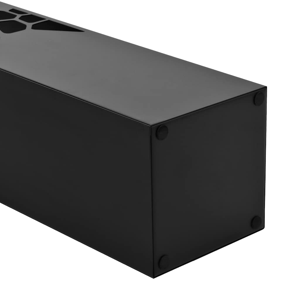 vidaXL Regenschirmständer Steinen-Design Stahl Schwarz