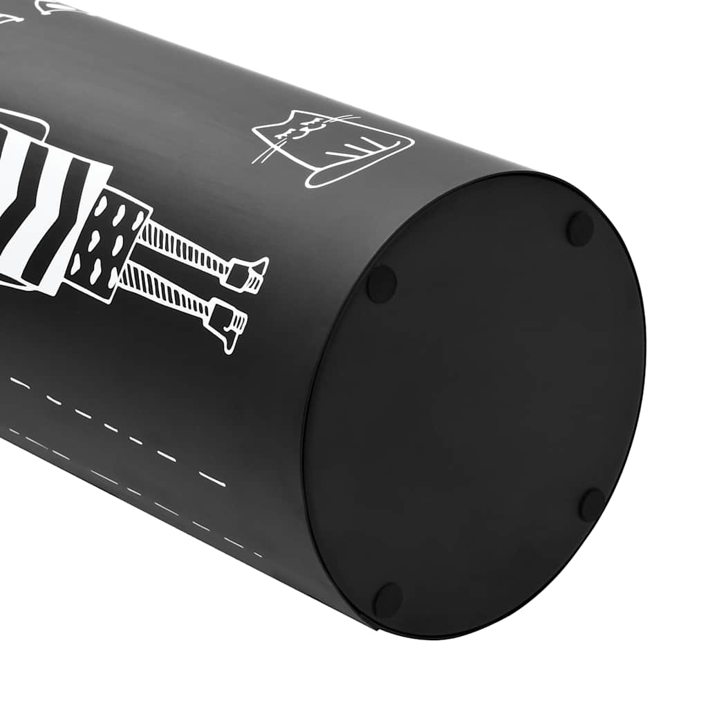 vidaXL Regenschirmständer Frauen-Design Stahl Schwarz