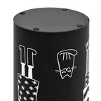 vidaXL Regenschirmständer Frauen-Design Stahl Schwarz