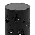 vidaXL Regenschirmständer Regenschirm-Motiv Stahl Schwarz