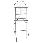 vidaXL Toilettenregal Schwarz 60x33x174 cm