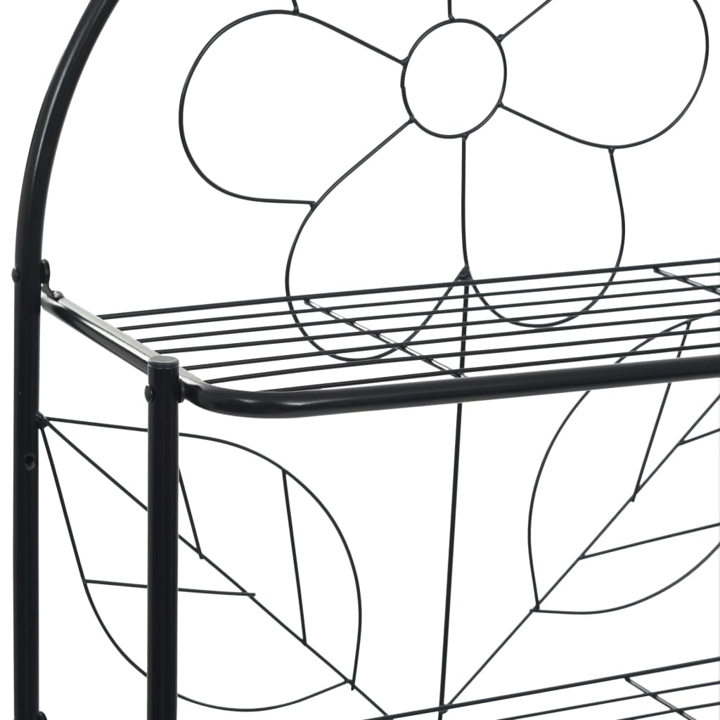 vidaXL Toilettenregal Schwarz 60x33x174 cm