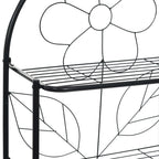 vidaXL Toilettenregal Schwarz 60x33x174 cm