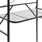 vidaXL Toilettenregal Schwarz 60x33x174 cm