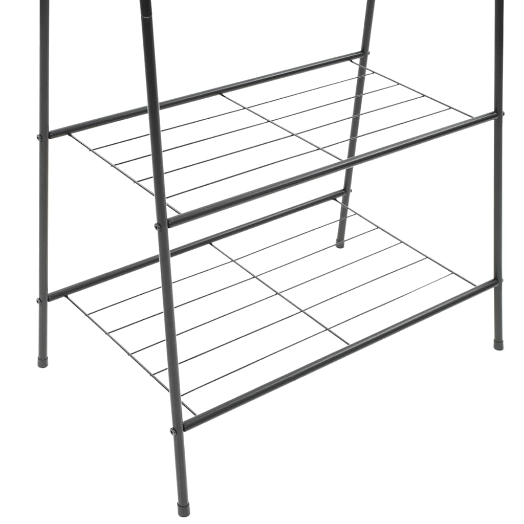 vidaXL Kleiderständer 59 x 35 x 150 cm Schwarz