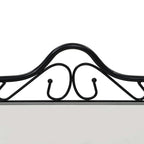 vidaXL Nachttisch Stahl und Hartglas 45x30,5x60 cm Schwarz
