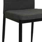 vidaXL Esszimmerstühle 4 Stk. Grau Massivholz Gummibaum und Stoff