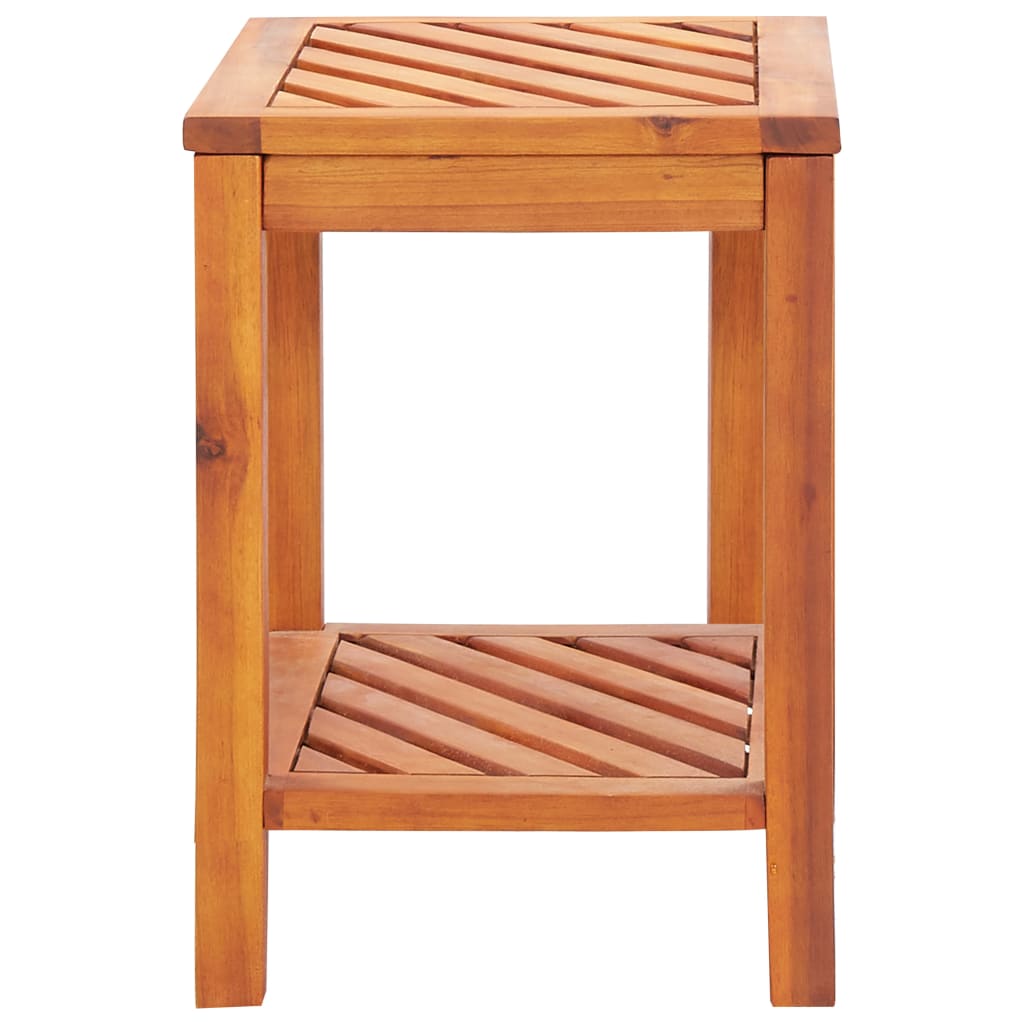 vidaXL Beistelltisch Akazienholz Massiv 45 x 33 x 45 cm
