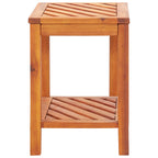 vidaXL Beistelltisch Akazienholz Massiv 45 x 33 x 45 cm