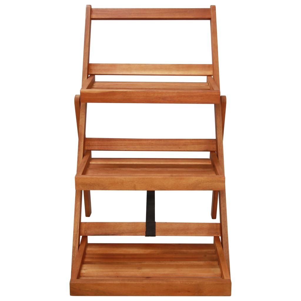 vidaXL Blumenständer 3 Stufen 50 x 63 x 80 cm Massivholz Akazie