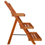 vidaXL Blumenständer 3 Stufen 50 x 63 x 80 cm Massivholz Akazie