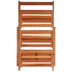 vidaXL Blumenständer 3 Stufen 50 x 63 x 80 cm Massivholz Akazie