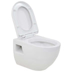 vidaXL Wand-WC Keramik Weiß