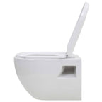 vidaXL Wand-WC Keramik Weiß