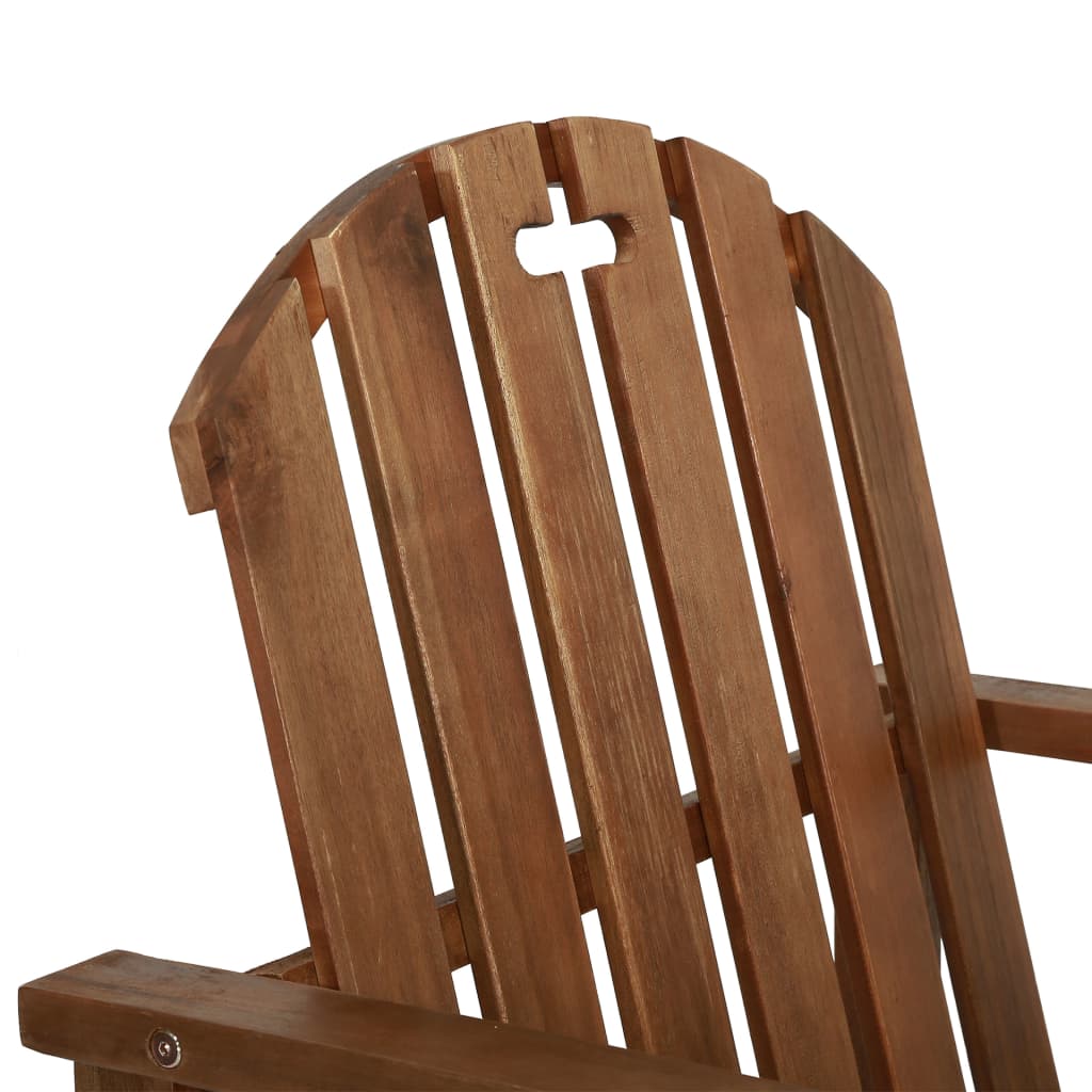 vidaXL Garten-Armlehnstühle 2 Stk. Massivholz Akazie