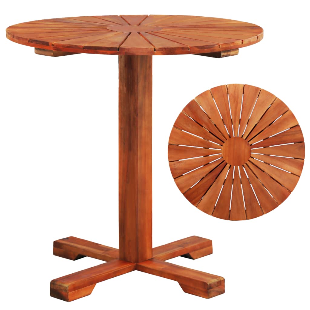 vidaXL Bistrotisch 70x70 cm Massivholz Akazie