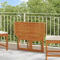 vidaXL Bistrotisch 90x50x75 cm Akazie Massivholz