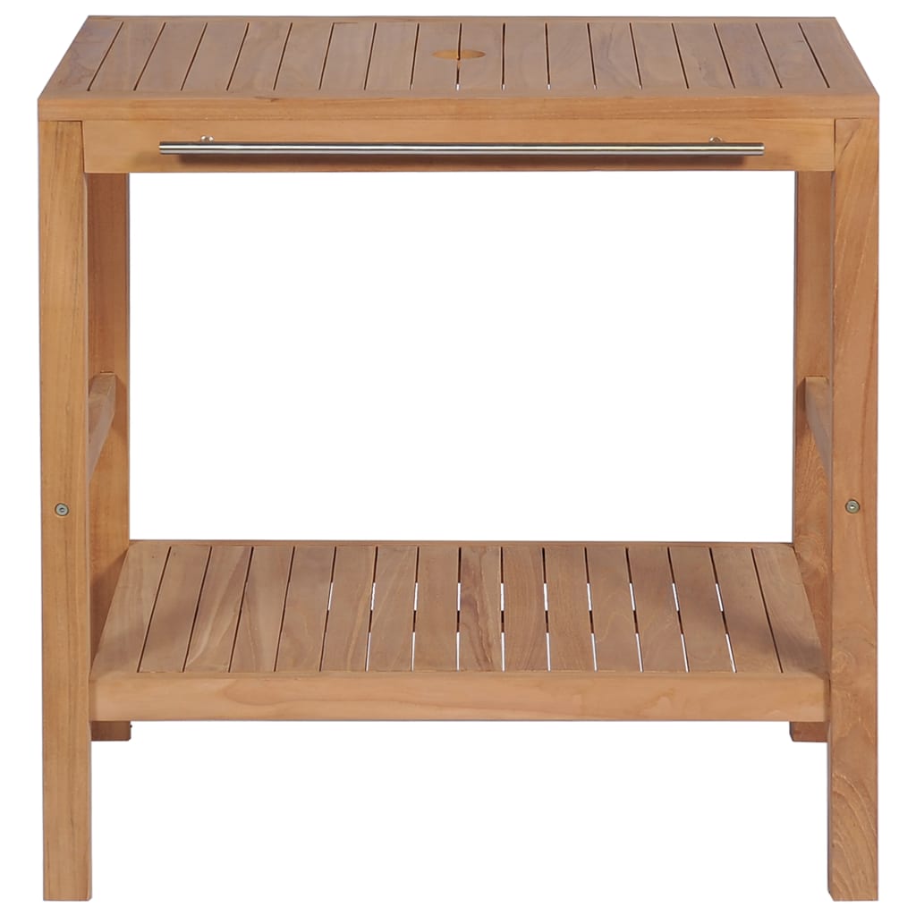 vidaXL Waschtischunterschrank Massivholz Teak 74x45x75 cm
