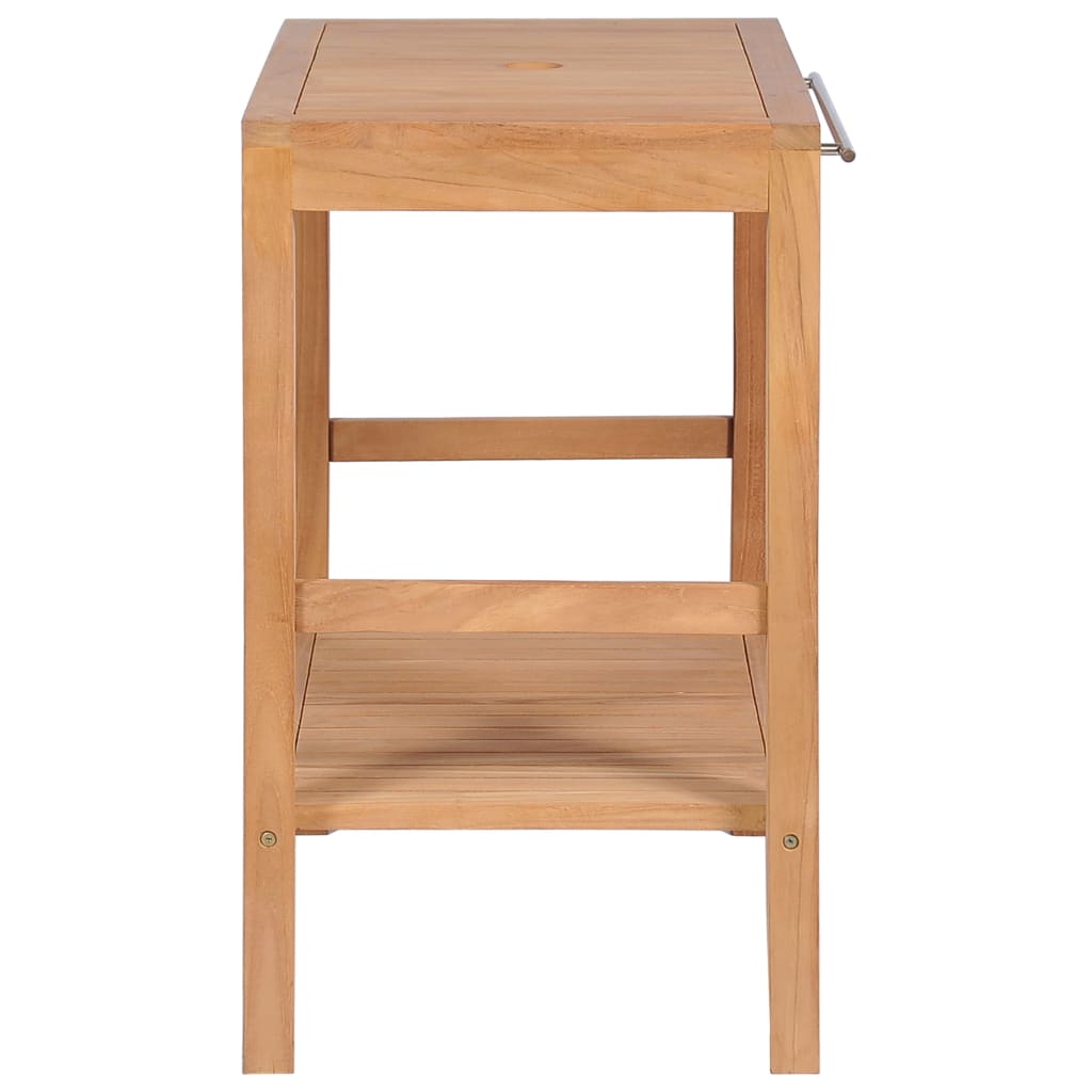 vidaXL Waschtischunterschrank Massivholz Teak 74x45x75 cm