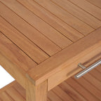 vidaXL Waschtischunterschrank Massivholz Teak 74x45x75 cm