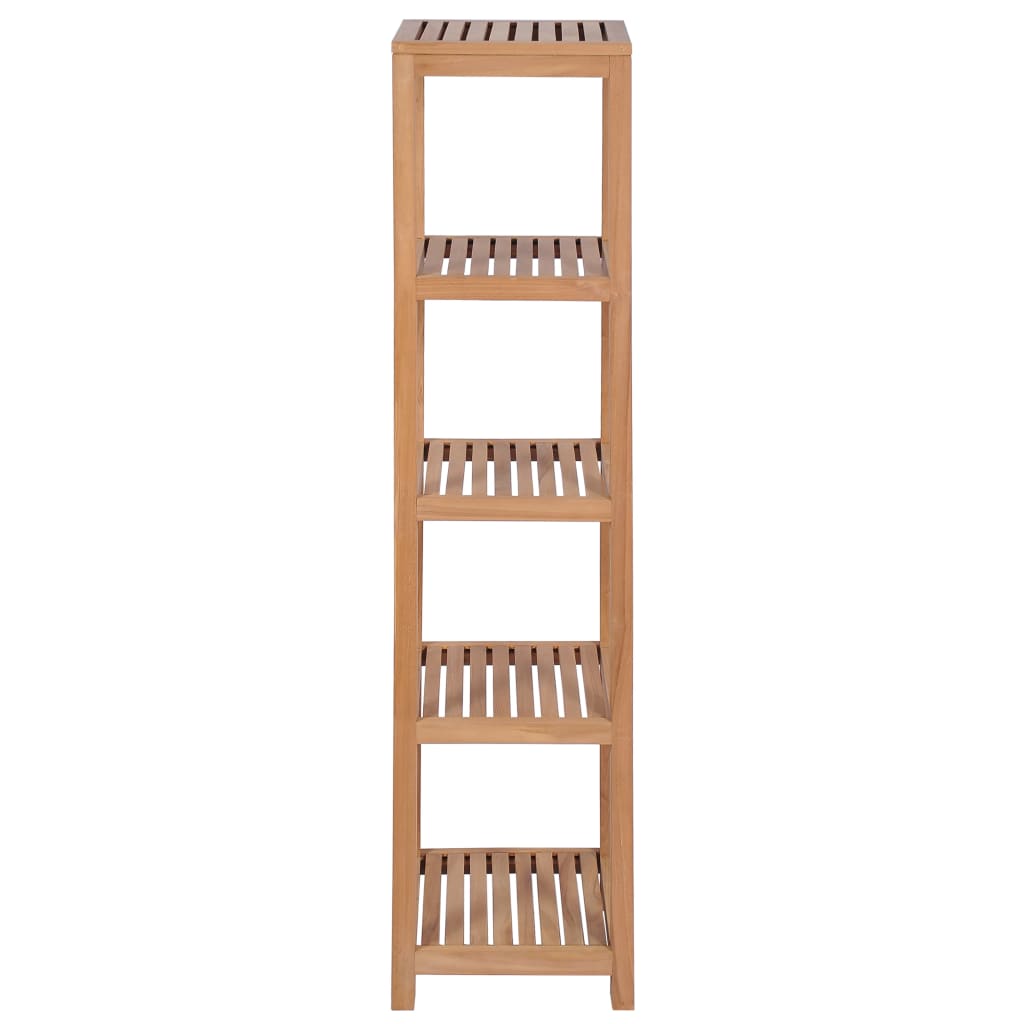vidaXL Badregal mit 4 Böden Massivholz Teak 42x42x165 cm
