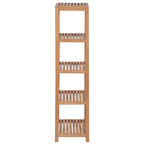 vidaXL Badregal mit 4 Böden Massivholz Teak 42x42x165 cm