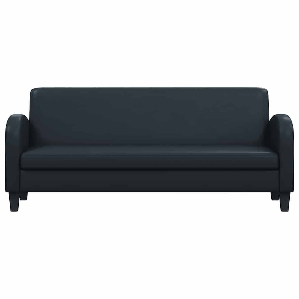 vidaXL 2-tlg. Sofa-Set Kunstleder Schwarz