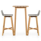 vidaXL 3-tlg. Bar-Set Akazie Massivholz