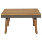 vidaXL 4-tlg. Garten-Lounge-Set mit Auflagen Massivholz Akazie Braun