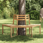 vidaXL Baumbank Halb-Hexagonal 160 cm Massivholz Akazie
