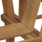vidaXL Baumbank Halb-Hexagonal 160 cm Massivholz Akazie