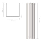 vidaXL Molding Aluminium