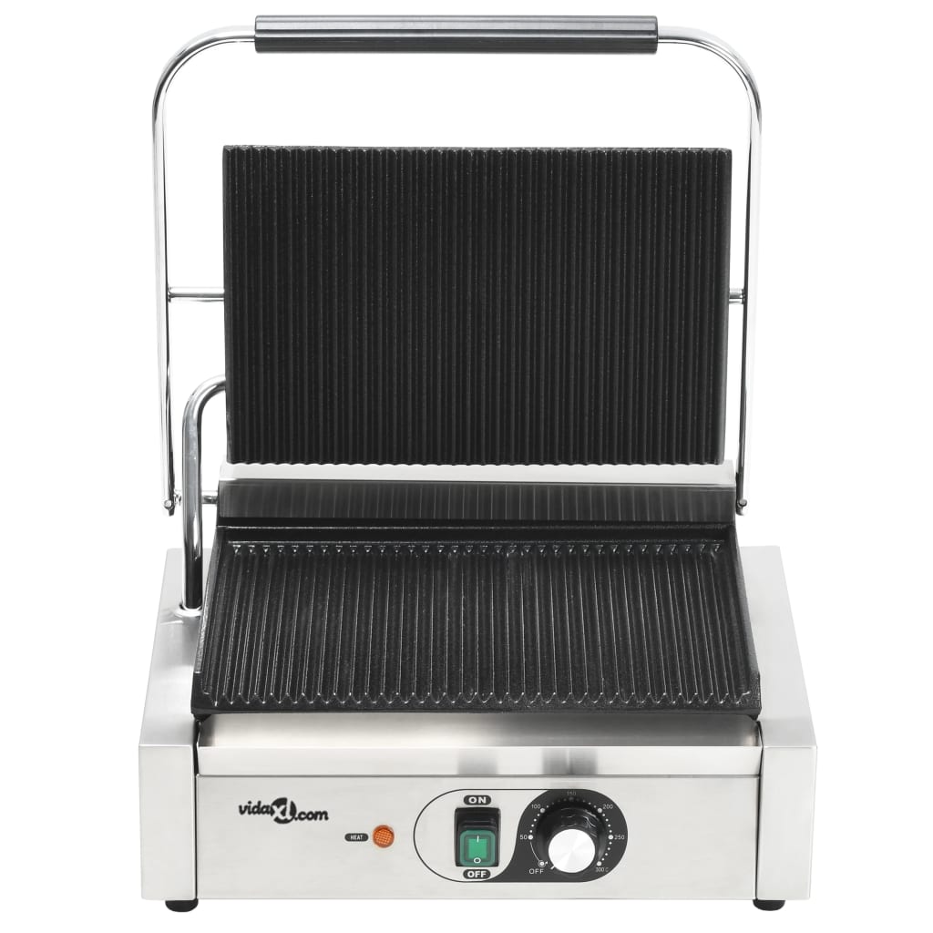 vidaXL Gerillter Panini-Grill 2200 W 43x30,5x20 cm
