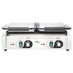 vidaXL Doppelter Gerillter Panini-Grill 3600 W 57x30,5x20 cm