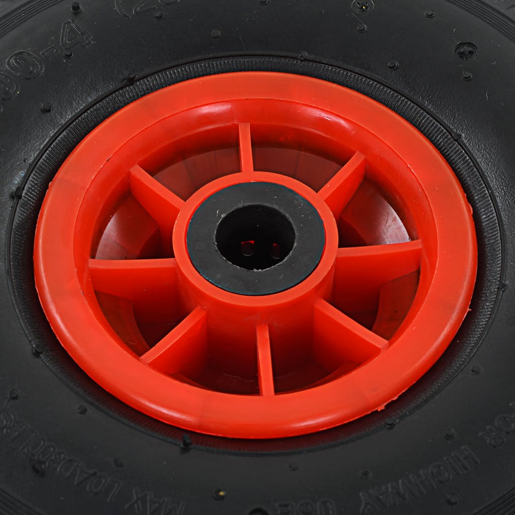 vidaXL Sackkarrenräder 4 Stk. Gummi 3,00-4 (245x82)