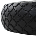 vidaXL Sackkarrenräder 2 Stk. Massives PU 3,00 - 4 (260 x 85)