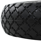 vidaXL Sackkarrenräder 4 Stk. Massives PU 3,00 - 4 (260x85)