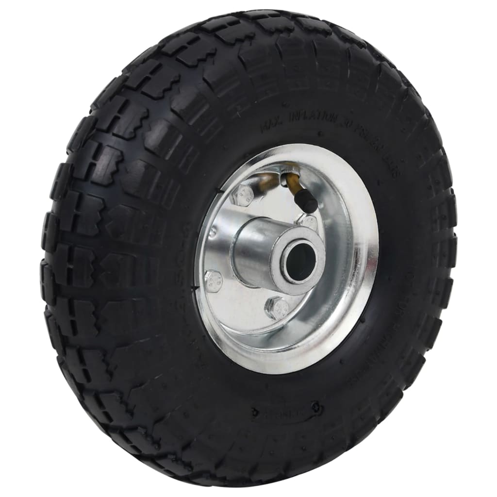 vidaXL Sackkarrenräder 2 Stk. Gummi 4,10 / 3,50 - 4 (260x83)